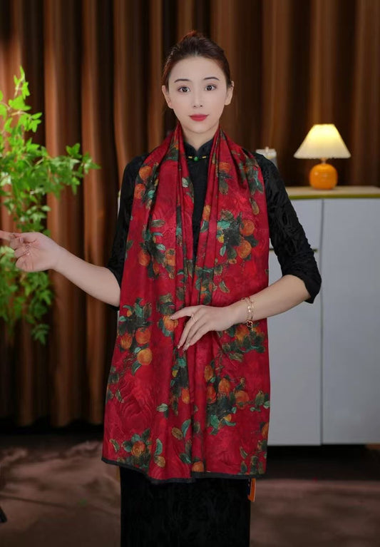 Luxurious Silk Scarves ( 90 by 180 cm )