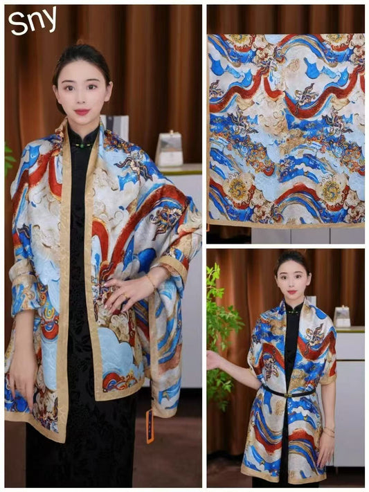 Luxurious Silk Scarves ( 90 by 180 cm )